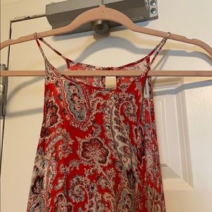 AMERICAN EAGLE Red Paisley Summer Dress